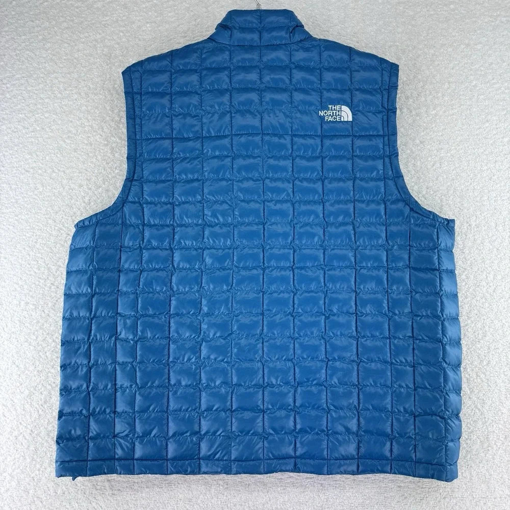 The North Face Thermoball Puffer Jacket Vest Mens XL Dusk Blue